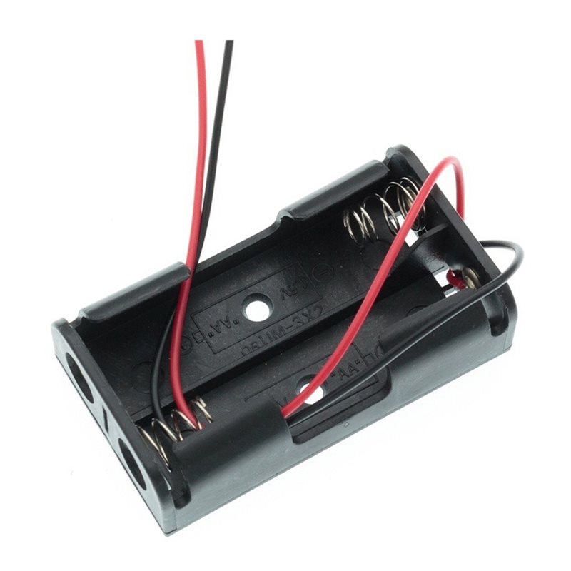 Diy Electronics Websites - AAAEL-100Pcs 2AA Battery Case Box With
