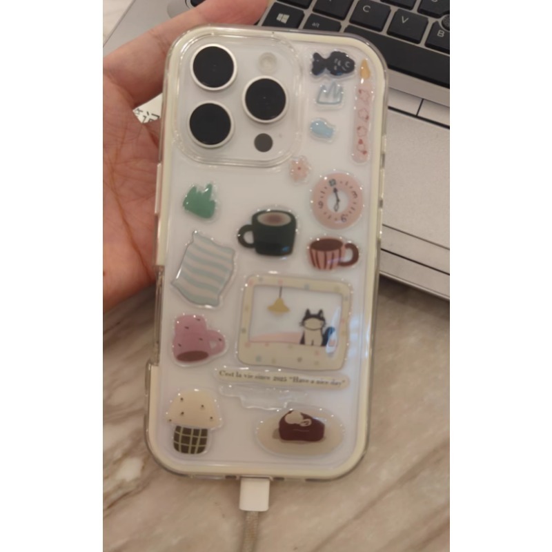 Cute Black Cat Clock Sticker S - Diy With Electronics recensione e prezzo