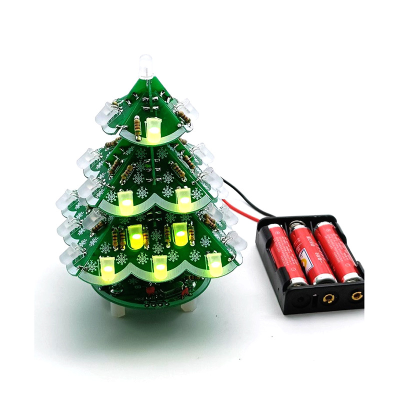 3D DIY Christmas Tree Kit with - Diy Electronics Circuits recensione e prezzo