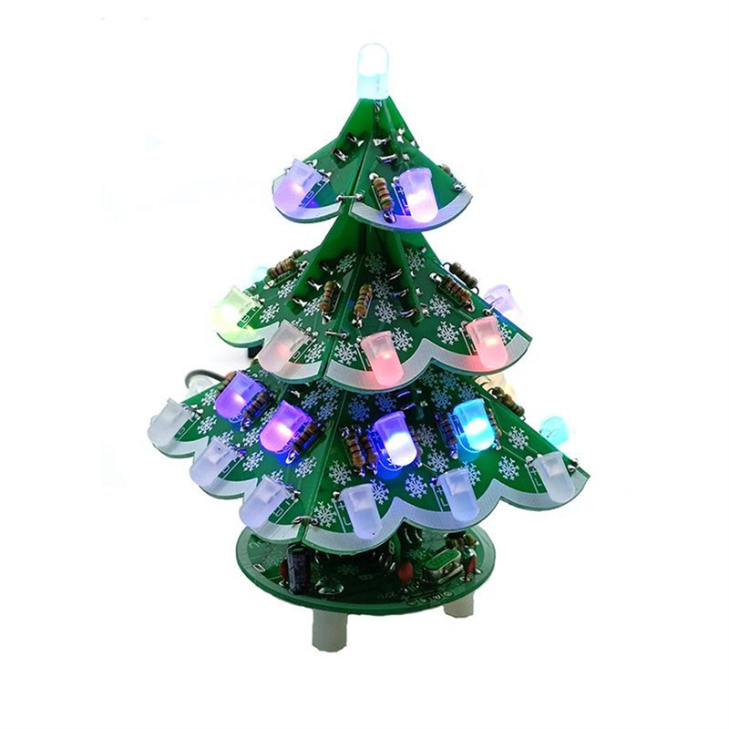 3D DIY Christmas Tree Kit with - Diy Electronics Circuits recensione e prezzo