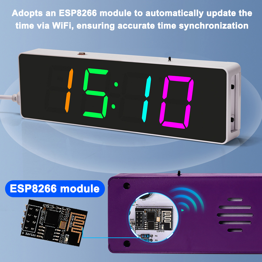 ESP8266 IoT Colorful WiFi Cloc - Diy Electronics Watch recensione e prezzo