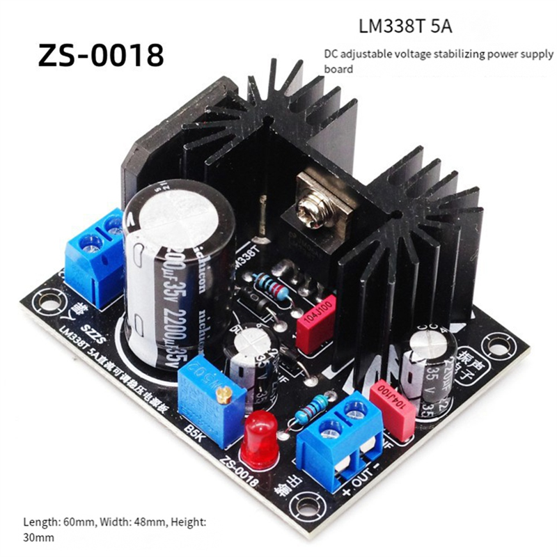 A13E-LM338 5A Output Filament  - Diy Electronics Board recensione e prezzo
