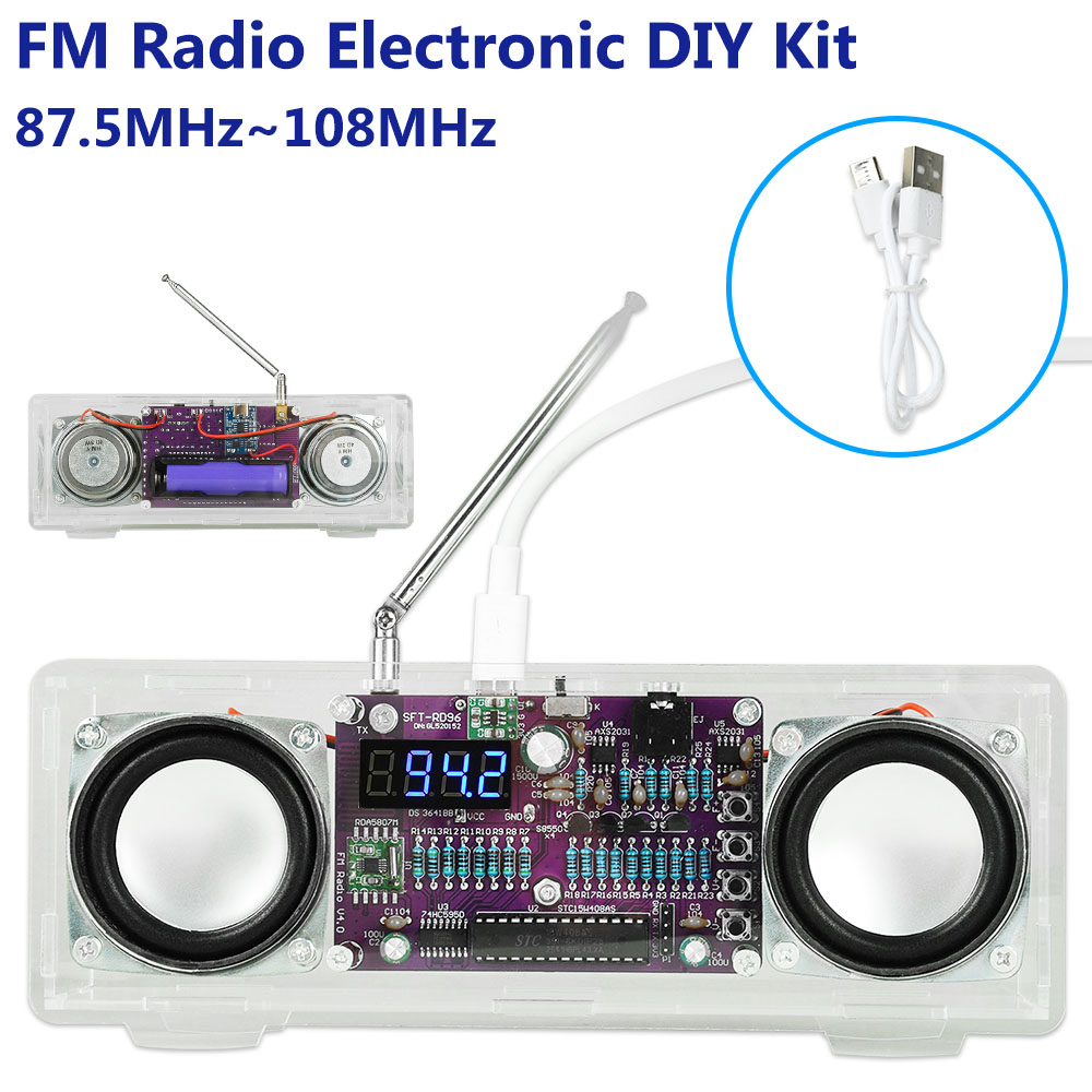 FM Radio Electronic 87.5MHz~10 - Diy Electronics Youtube Channel recensione e prezzo
