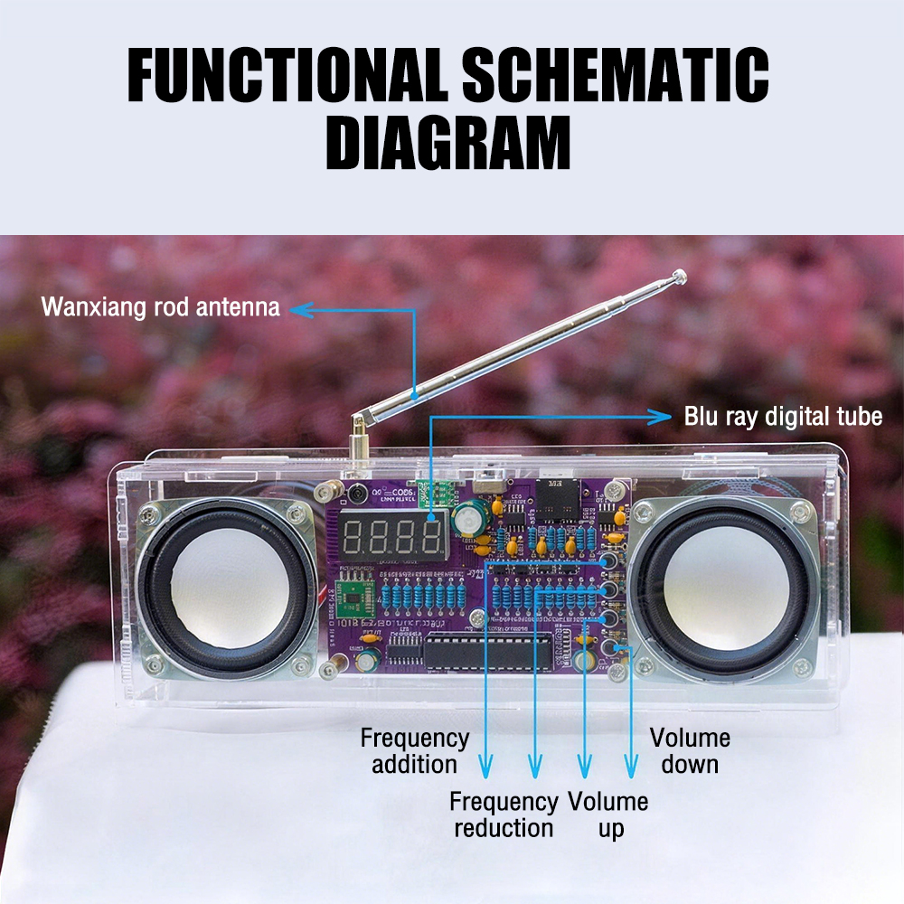 FM Radio Electronic 87.5MHz~10 - Diy Electronics Youtube Channel recensione e prezzo