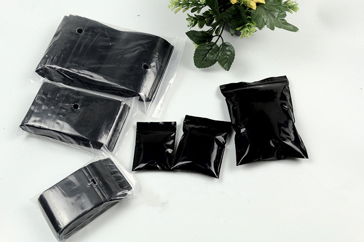 100PCS Black PE Plastic Ziploc - Diy Electronics Logo recensione e prezzo