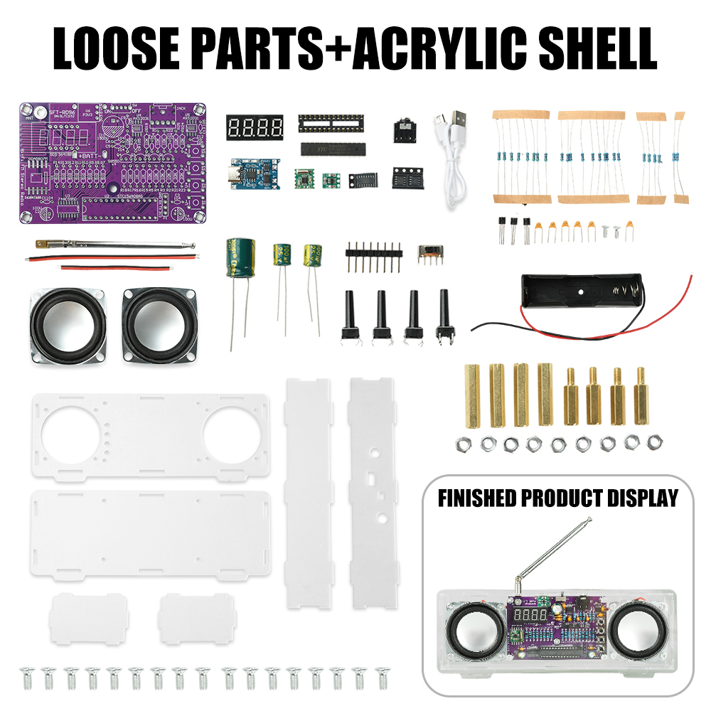 FM Radio Electronic DIY Kit 87 - Diy Electronics Youtube Channel recensione e prezzo