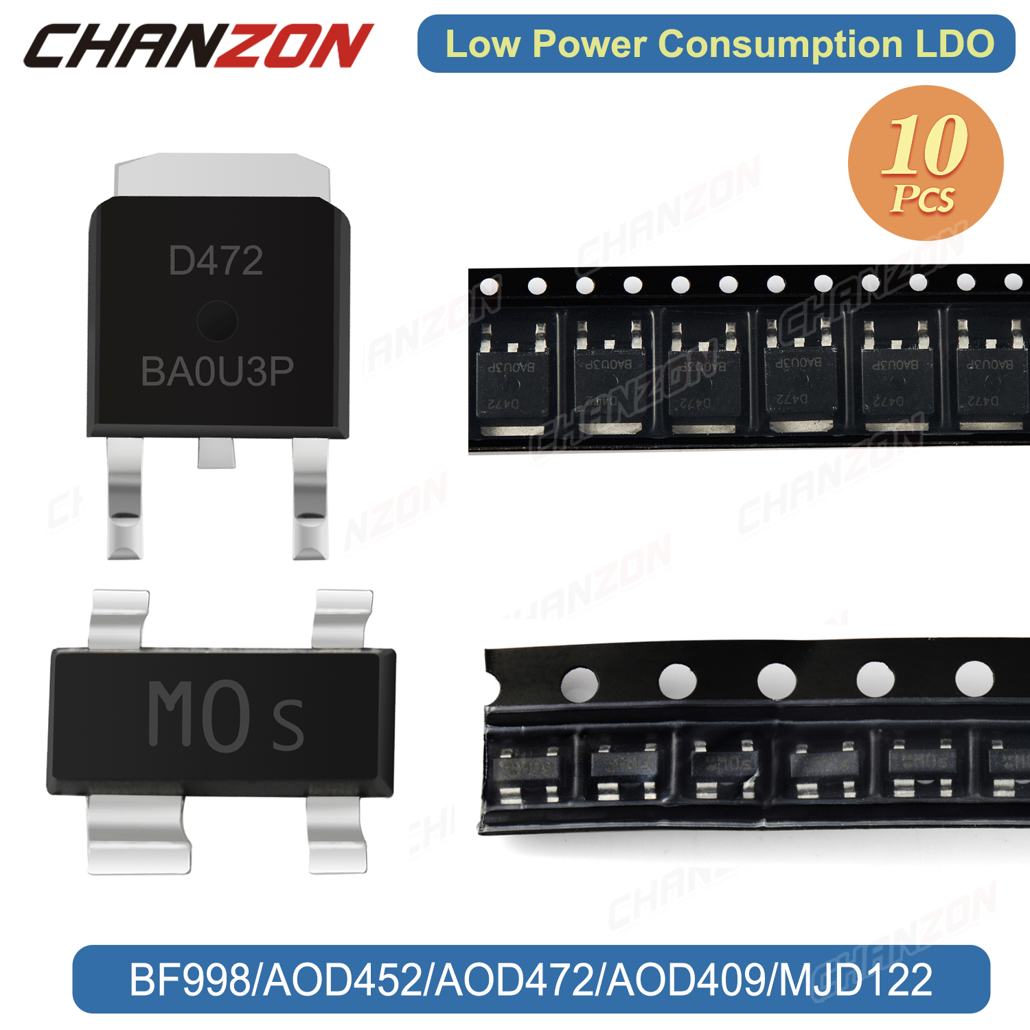 10PCS SOT-143 TO-252 BF998 AOD - Diy Electronics Youtube Channel recensione e prezzo