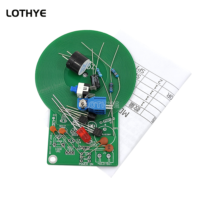 DC 3V-5V Metal Detector Kit DI - Diy Electronics Board recensione e prezzo