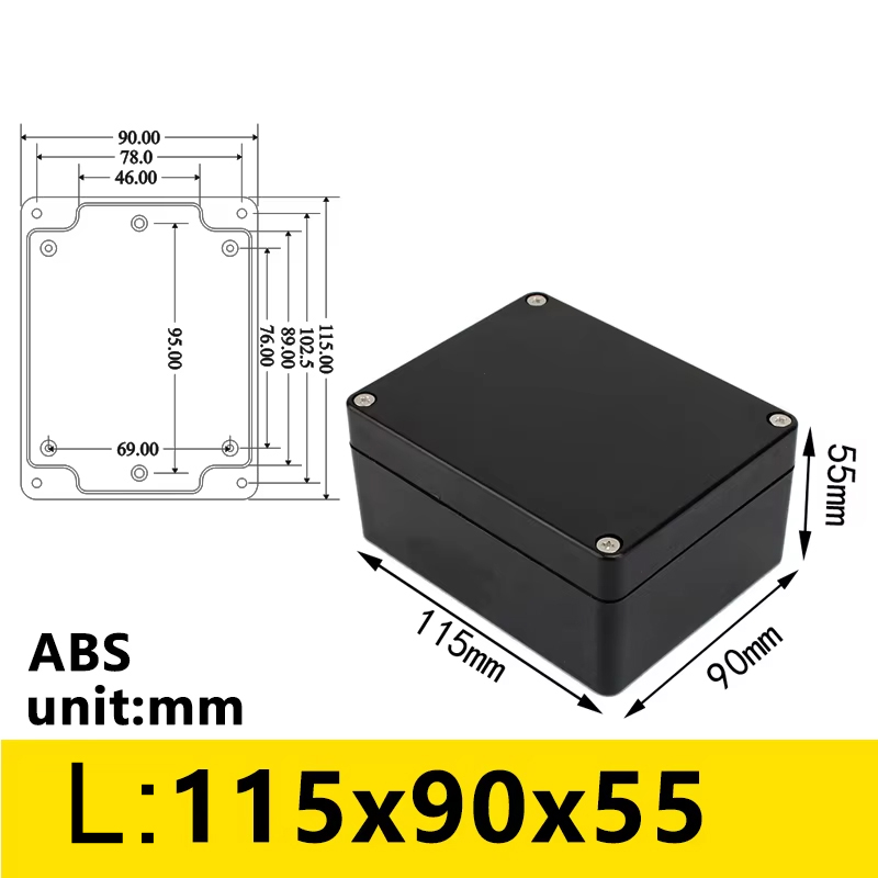 Black Outdoor Waterproof Enclo - Diy Electronics Websites recensione e prezzo