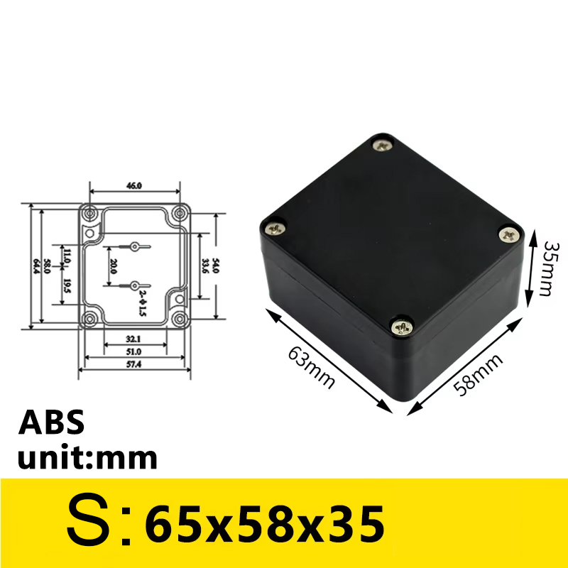 Black Outdoor Waterproof Enclo - Diy Electronics Websites recensione e prezzo