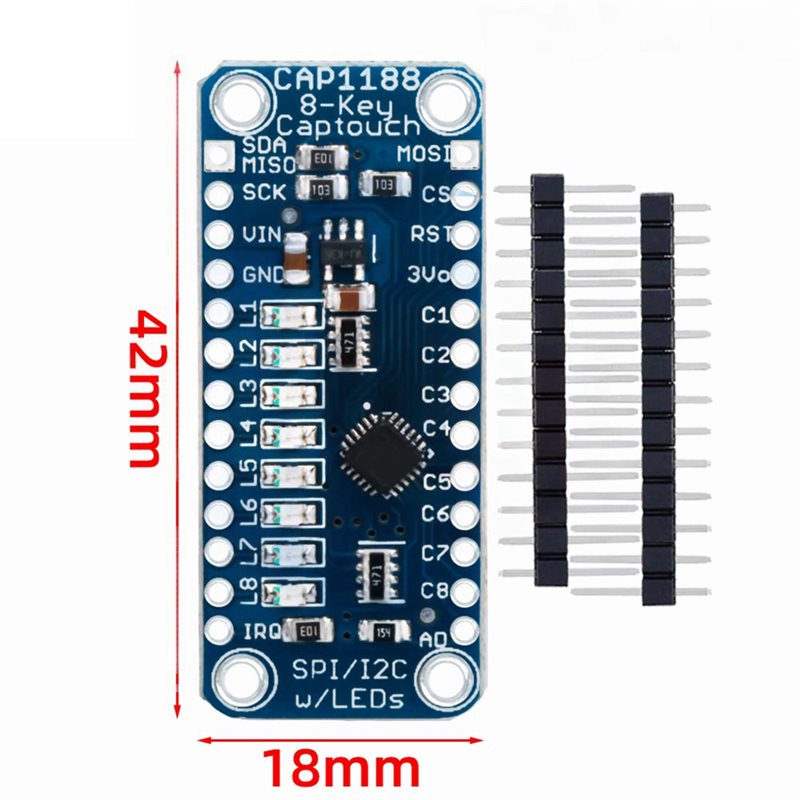 LXYB18B CAP1188 8-Key Capaciti - Diy Electronics Board recensione e prezzo