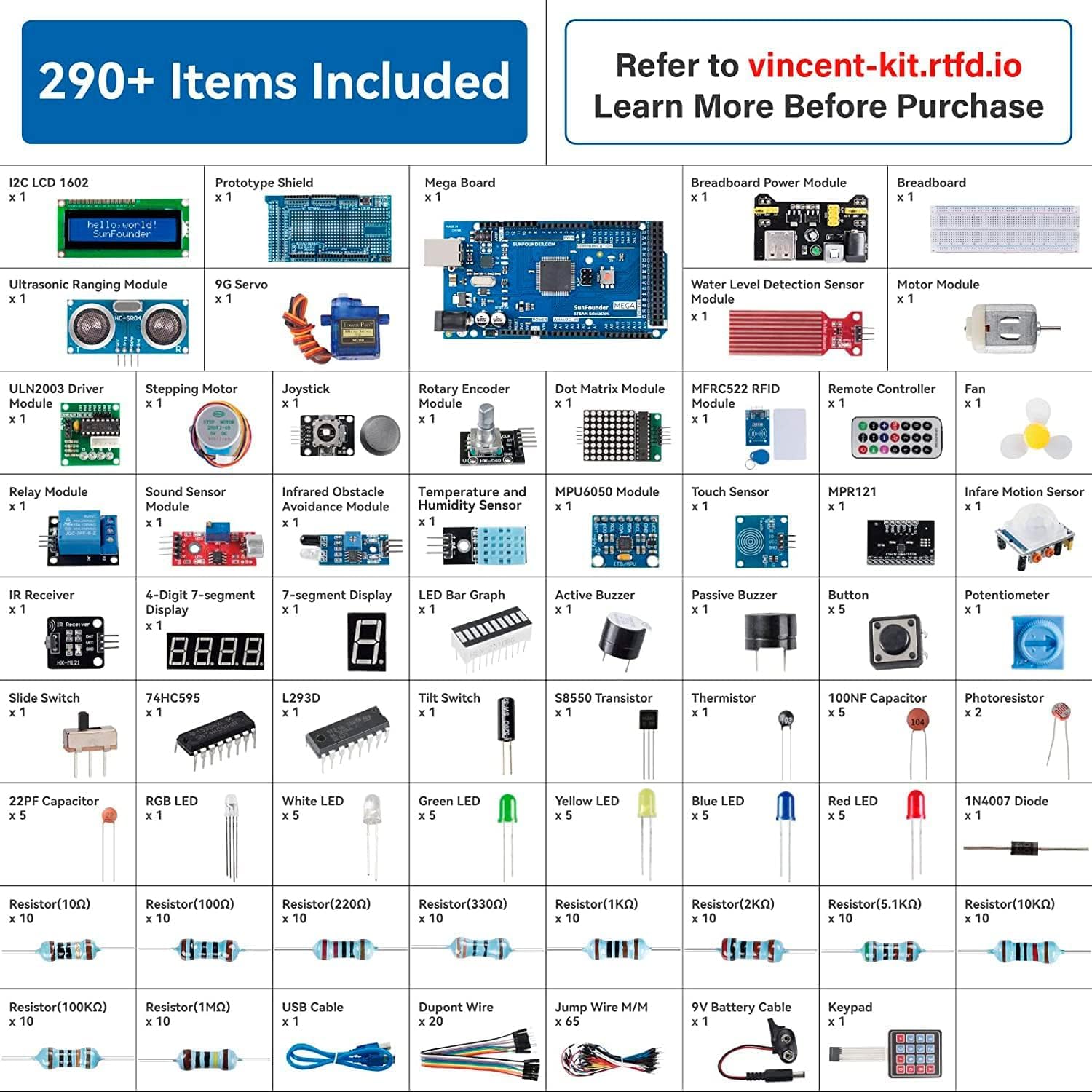 SunFounder Project The Most Co - Arduino Uno Starter Kit recensione e prezzo