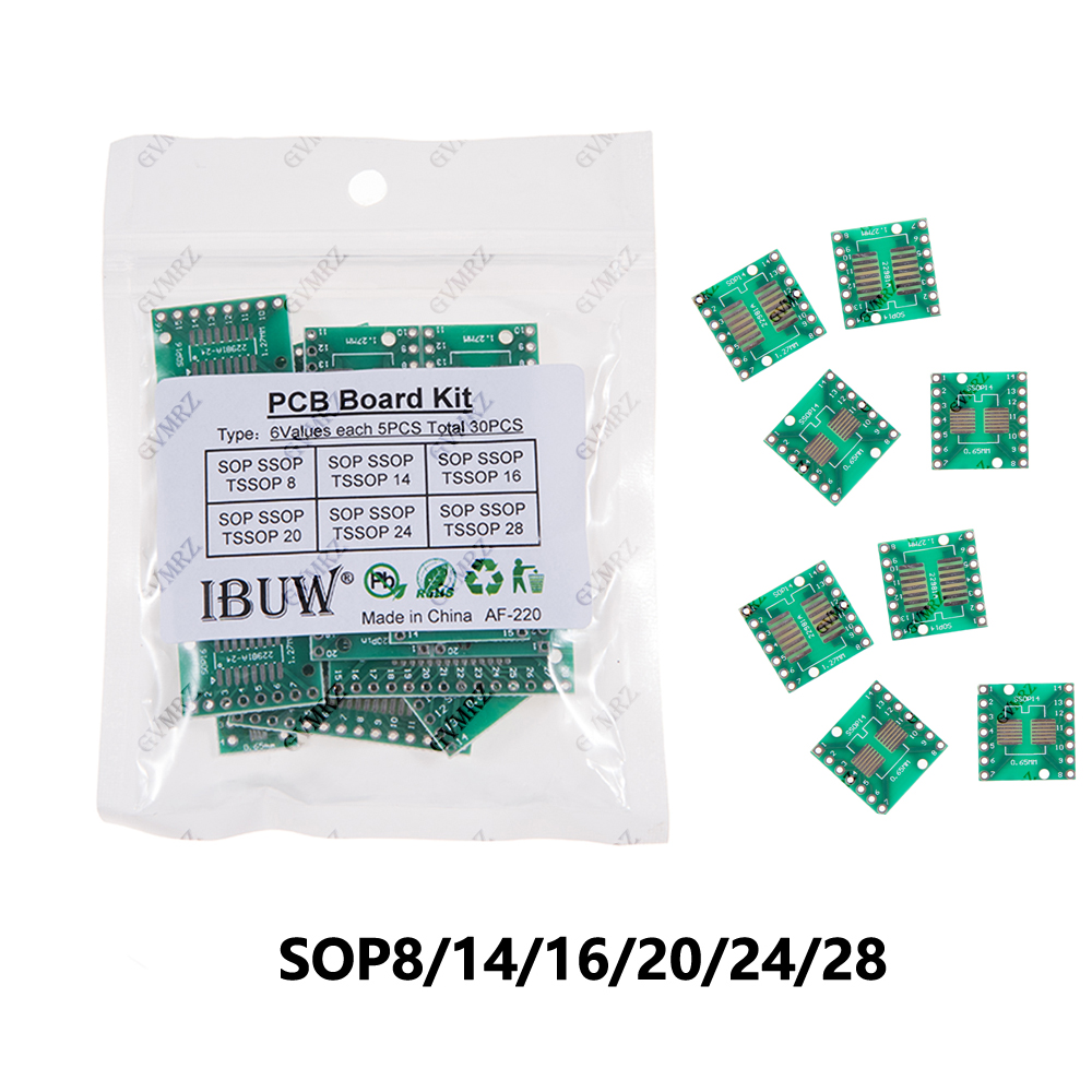 30PCS 6Values SOP SSOP TSSOP P - Pcb Etching Kit recensione e prezzo