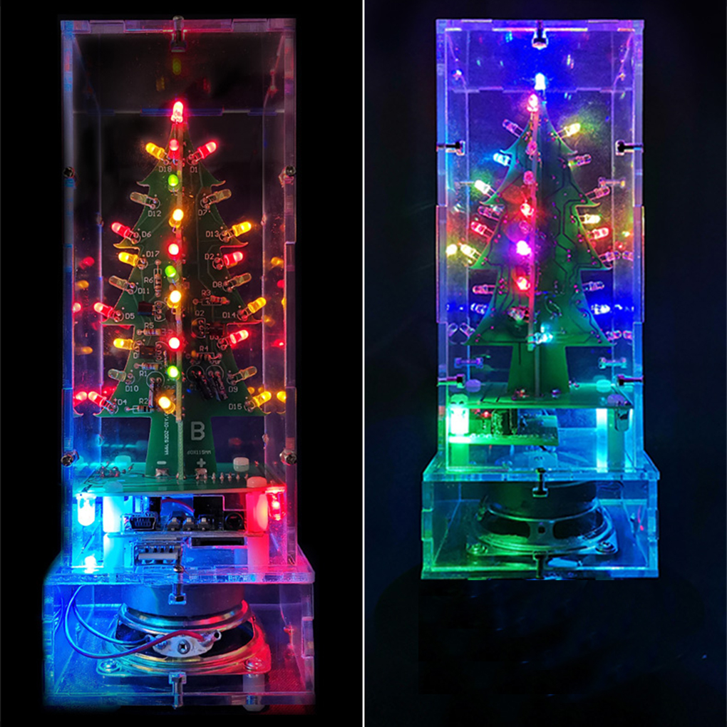 LED Colorful Christmas Tree DI - Diy Electronics Circuits recensione e prezzo