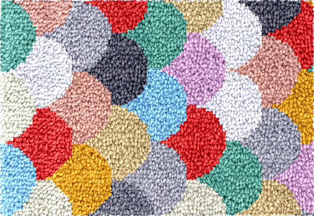 geometry Large latch hook rug  - Diy Electronics Watch recensione e prezzo