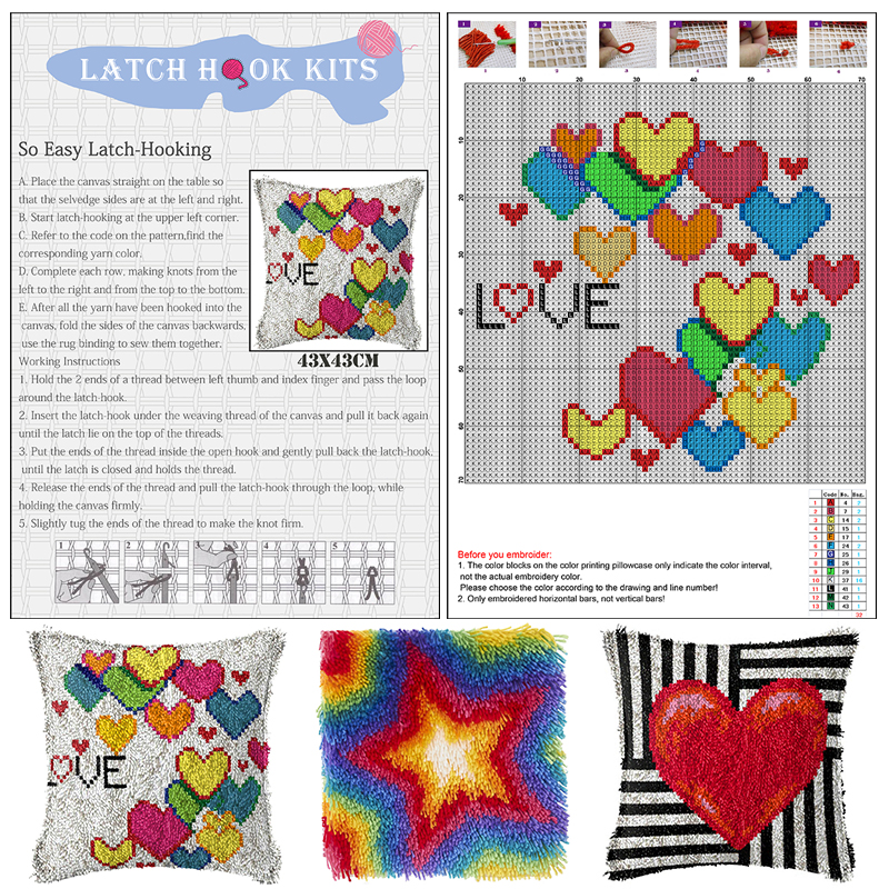 geometry Large latch hook rug  - Diy Electronics Watch recensione e prezzo