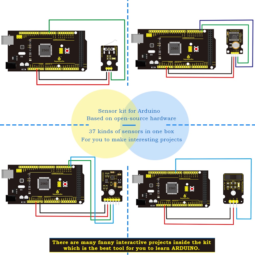 Keyestudio New Sensor Starter  - Arduino Uno Starter Kit recensione e prezzo
