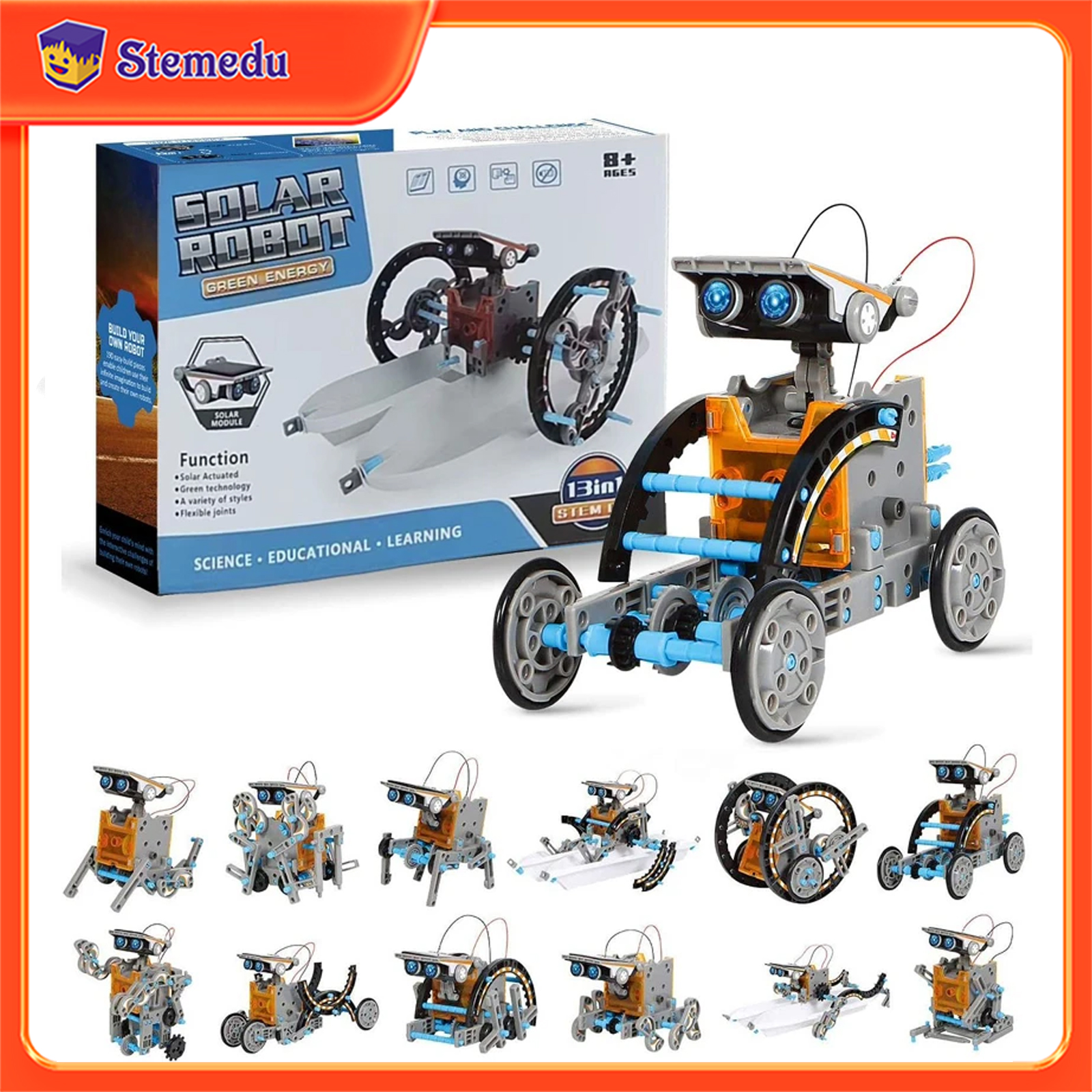 13 in 1 Solar Powered Robot Sc - Diy Electronics Parts recensione e prezzo