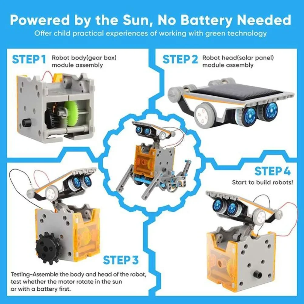 13 in 1 Solar Powered Robot Sc - Diy Electronics Parts recensione e prezzo